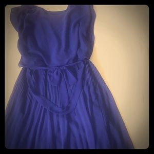 Blue children’s dress with necklace
